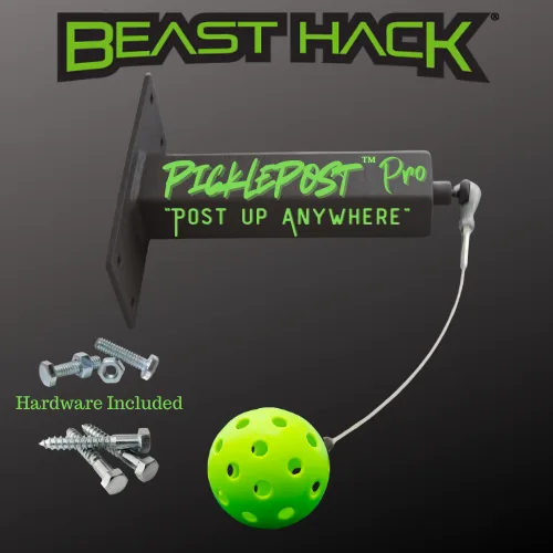 Beast Hack™ PicklePost™ Pro Swing Trainer, portable pickleball swing trainer