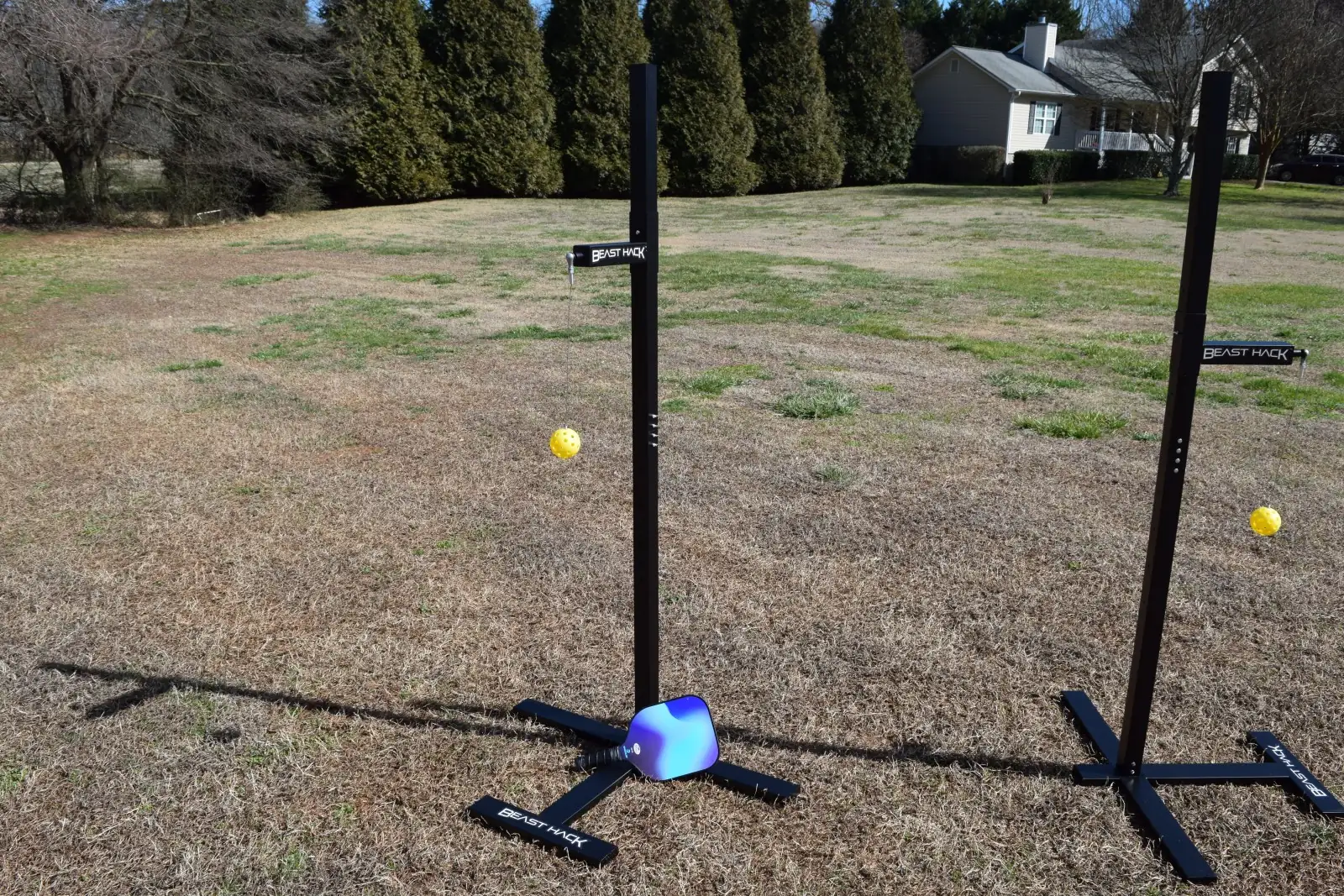 Beast Hack™ PicklePost™ Pro XL Swing Trainer with height adjustable standing base